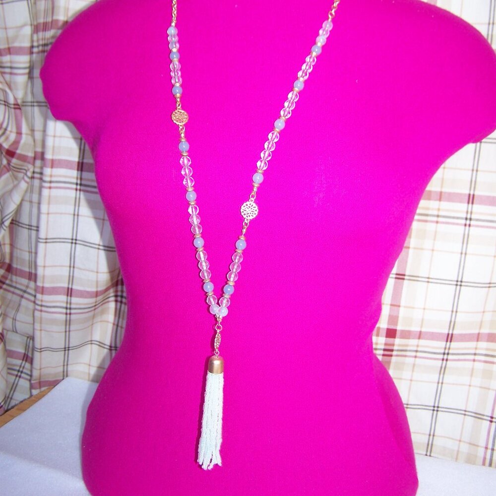Beaded Tassel Necklace